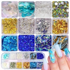 Kit decoração para unhas Mix da Jo Oceano P11 Kit decoração para unhas Mix da Jo Oceano P11