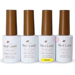 Kit Esmaltação em gel Real Love + Esmalte Kit Esmaltação em gel Real Love + Esmalte