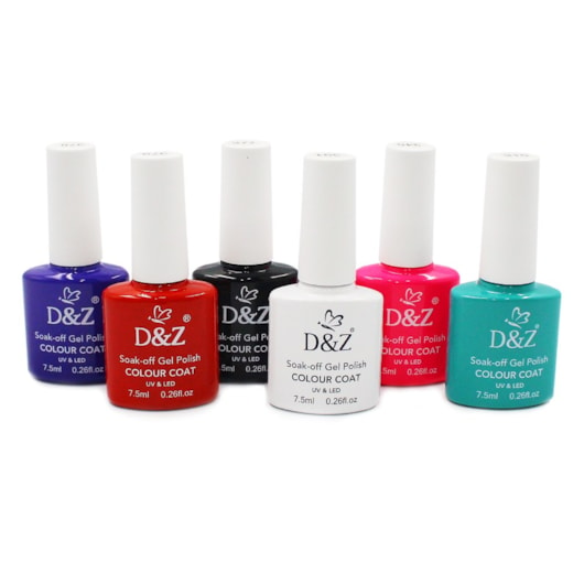 Kit esmalte em gel D&Z Essenciais 6un para unhas