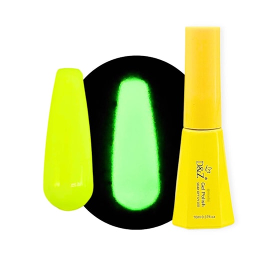 Kit Esmalte em gel Neon Fosforescente UV LED D&Z 12un para unhas