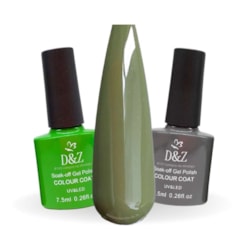 kit Esmalte em gel Verde militar Misturinha