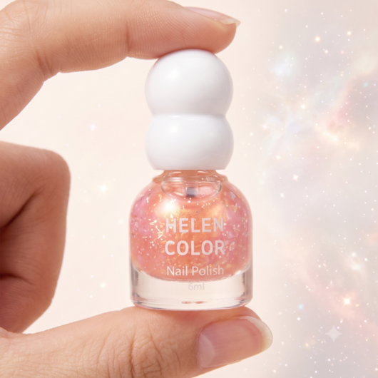 Kit Esmalte Tradicional Infantil Helen Color - 6 Cores (6ml) para unhas