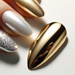 Kit Folha de espelho Ano novo 64un Unhas cromadas Kit Folha de espelho Ano novo 64un Unhas cromadas