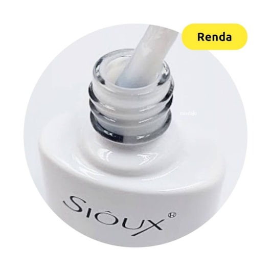 Kit francesinha Branco e renda Sioux para unhas