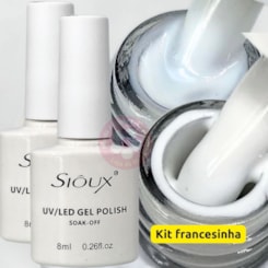 Kit francesinha Branco e renda Sioux Kit francesinha Branco e renda Sioux
