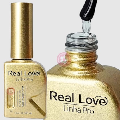 Kit Gel Base e Top Coat Linha PRO Diamante Real Love