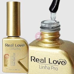 Kit Gel Base e Top Coat Linha PRO Diamante Real Love Kit Gel Base e Top Coat Linha PRO Diamante Real Love