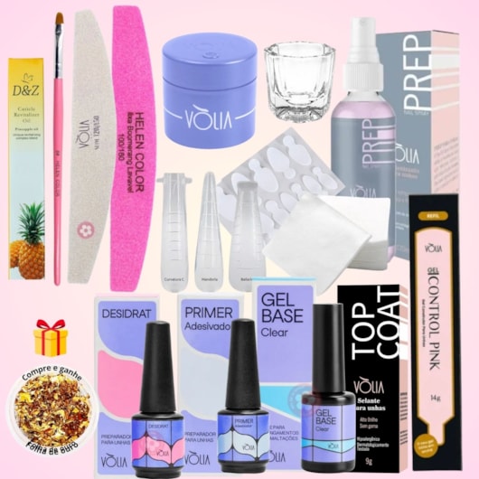 Kit Iniciante Alongamento De Unhas No Molde F1 Vòlia para unhas