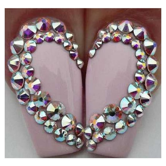 Kit Micro Strass Furta Cor 6 Tamanhos 1440 peças para unhas