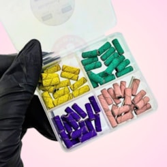 Kit Mini Mandril com Refil 100 120 e 180 Kit Mini Mandril com Refil 100 120 e 180