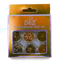 Kit Para Decoração Cobre Com Glitter E Foil 6 Potes Kit Para Decoração Cobre Com Glitter E Foil 6 Potes