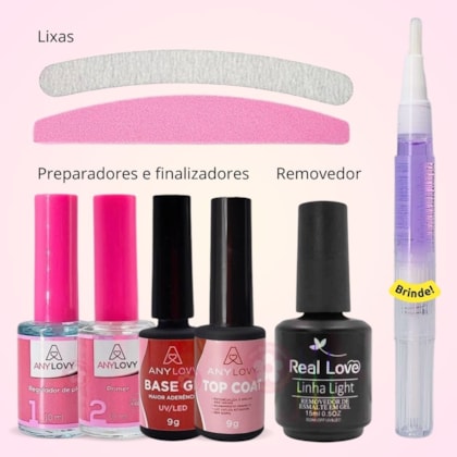 Kit para esmaltação em gel Any Love Uso pessoal ou profissional