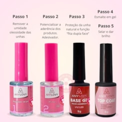 Kit para esmaltação em gel Any Love Uso pessoal ou profissional Kit para esmaltação em gel Any Love Uso pessoal ou profissional