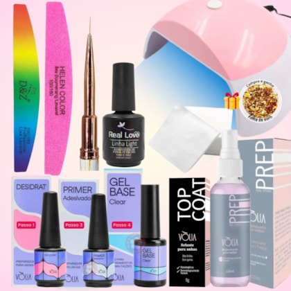 Kit para esmaltação em gel e blindagem Volia Uso pessoal com manual