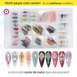 Kit pedrarias para unhas com 16.000