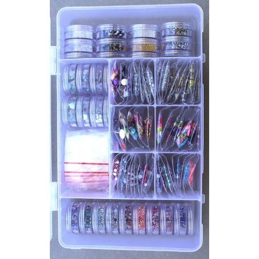 Kit pedrarias para unhas com 16.000 peças para unhas