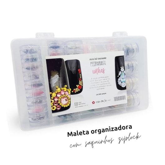 Kit pedrarias para unhas com 16.000 peças para unhas