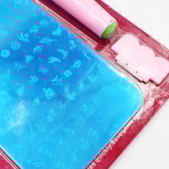 Kit Placa De Metal, Carimbo E Raspador Para Unhas Kit Placa De Metal, Carimbo E Raspador Para Unhas