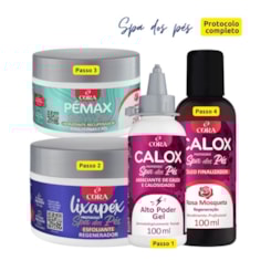 kit Protocolo Spa dos pés Cora Gel completo kit Protocolo Spa dos pés Cora Gel completo