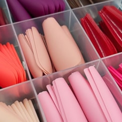 Kit unhas postiças coloridas foscas 288 peças 12 Cores Kit unhas postiças coloridas foscas 288 peças 12 Cores