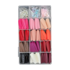 Kit unhas postiças coloridas foscas 288 peças 12 Cores Kit unhas postiças coloridas foscas 288 peças 12 Cores