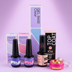 Kit Volia Preparadores para esmaltação blindagem ou alongamento 4 Itens Kit Volia Preparadores para esmaltação blindagem ou alongamento 4 Itens