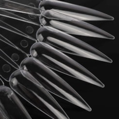 Leque Mostruário De Esmalte Transparente Stiletto Leque Mostruário De Esmalte Transparente Stiletto