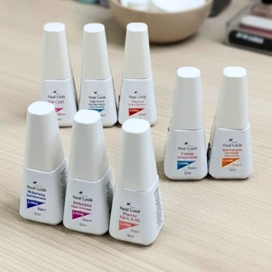 Linha Start Real Love 10ml preparadores e top coats para unhas