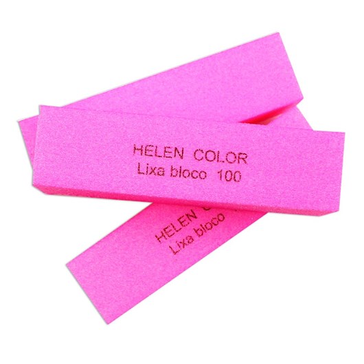 Lixa Bloco Pink 100 para Alongamento Helen Color - Imagem principal - 03b9d1d0-7bbe-42c4-ad7d-96d8f1c938c8