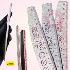 Lixa Boomerang 2mm D&Z régua e curvatura Escolha Lixa Boomerang 2mm D&Z régua e curvatura Escolha