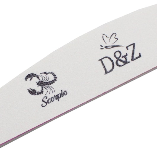 Lixa Boomerang D&Z 80/120 Coleção Signos - Escorpião para unhas