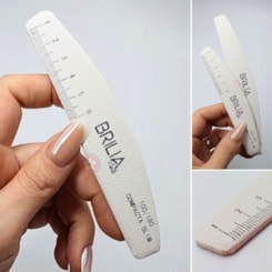 Lixa Compacta Slim Régua 100/180 Brilia Nails Lixa Compacta Slim Régua 100/180 Brilia Nails