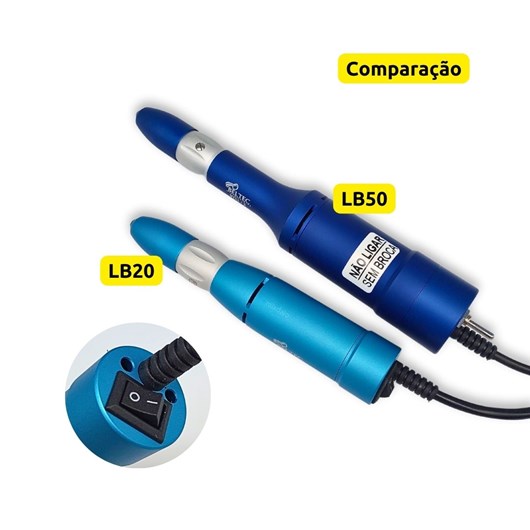 Lixa Elétrica Motor Beltec LB20 Profissional para Unhas Azul - Imagem principal - 5b606ac7-457b-4857-92b5-912f04a42cc0