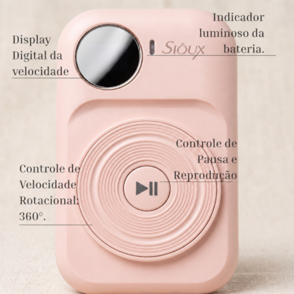 Lixa Elétrica Portátil Sioux 45.000 RPM - Motor de Unhas Recarregável