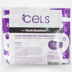 Luvas Descartaveis com Emoliente Cels 18 pares Luvas Descartaveis com Emoliente Cels 18 pares