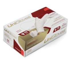 Luvas Unigloves S/ Po Conforto Premium C/100 - Luvas Unigloves S/ Po Conforto Premium C/100 -