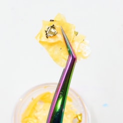 Madre perola laranja com foil mix da jo