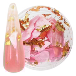 Madre Pérola Rosa Cristal com Foil Mix da Jo Madre Pérola Rosa Cristal com Foil Mix da Jo