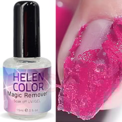 Magic Remover Helen Color 15ml Esmalte Em Gel Magic Remover Helen Color 15ml Esmalte Em Gel