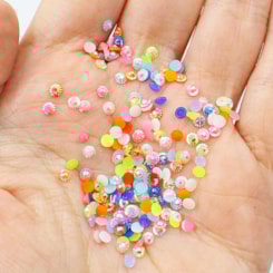 Margarida Colorida Aurora 3mm 200 Peças Margarida Colorida Aurora 3mm 200 Peças