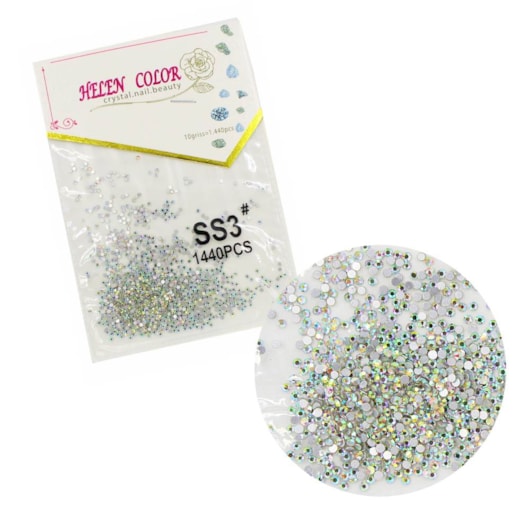 Micro Strass Swaroviski 1.4mm Furta Cor 1.440 Peças para unhas