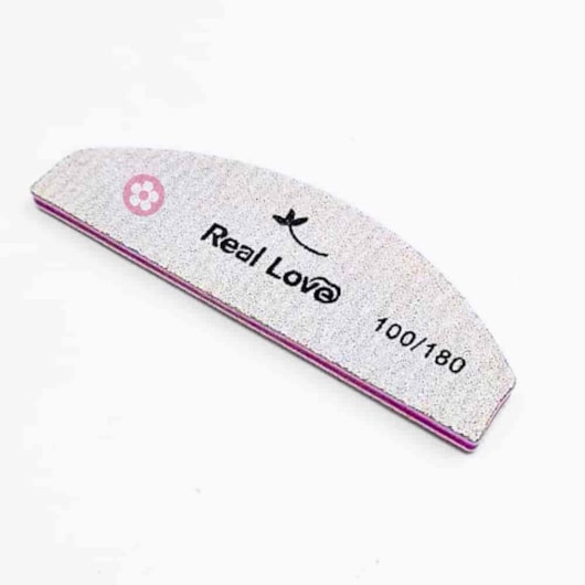 Mini Lixa boomerang Real Love 100/180 para unhas