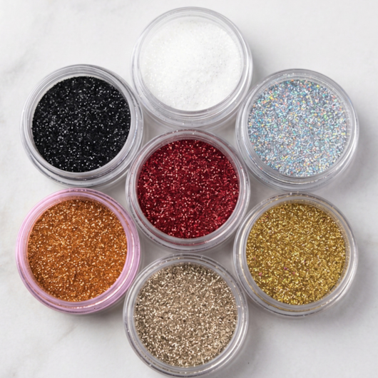 Mini Torre de Glitter Mega Fino 10g para unhas