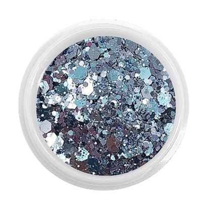 Mix de glitter Azul cristal Luxo Mix da Jo Hexa 1,5g
