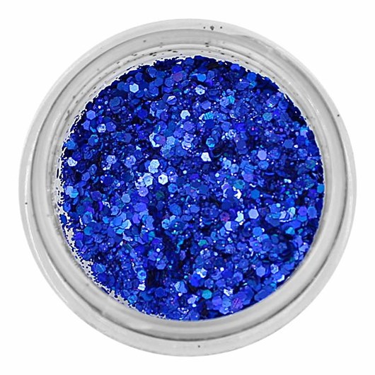 Mix de Glitter Cor: Azul Bic Holo 88 para unhas