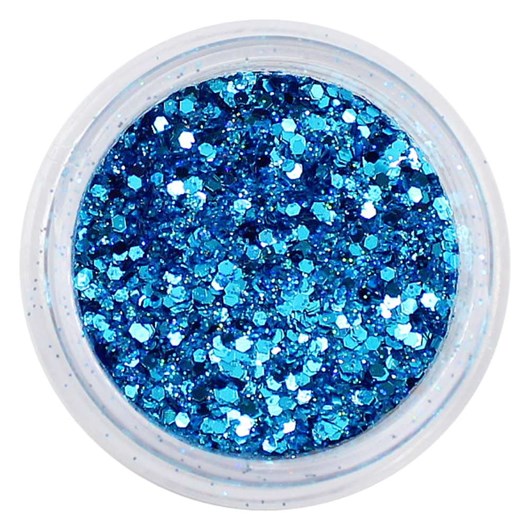 Mix de Glitter Cor: Azul Cristal 43 para unhas