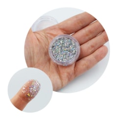 Mix de Glitter Cor: Prateado Holográfico 17 Mix de Glitter Cor: Prateado Holográfico 17