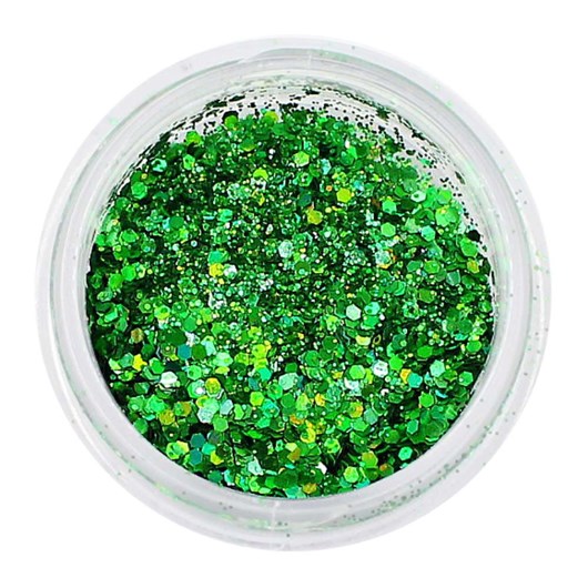 Mix de Glitter Cor: Verde Holográfico 55 - Imagem principal - 015ac047-a37a-4f3b-8485-8309b606850a
