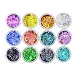 Mix de Glitter Flocado 12 Cores Sioux Mix de Glitter Flocado 12 Cores Sioux