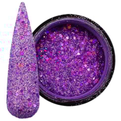 Mix de Glitter Refletivo Dark Pink Holográfico 2g Mix da Jo Mix de Glitter Refletivo Dark Pink Holográfico 2g Mix da Jo
